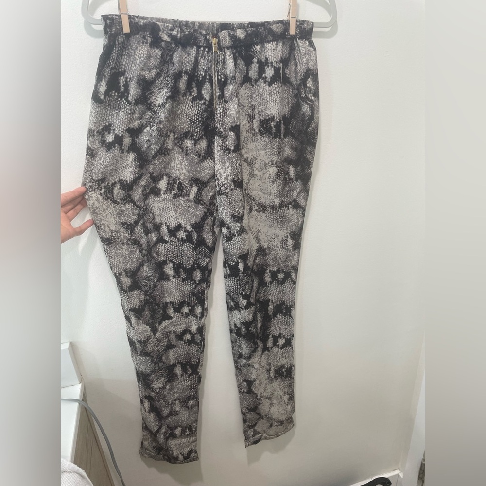 AKIRA Chicago Snake Print Women's Trousers